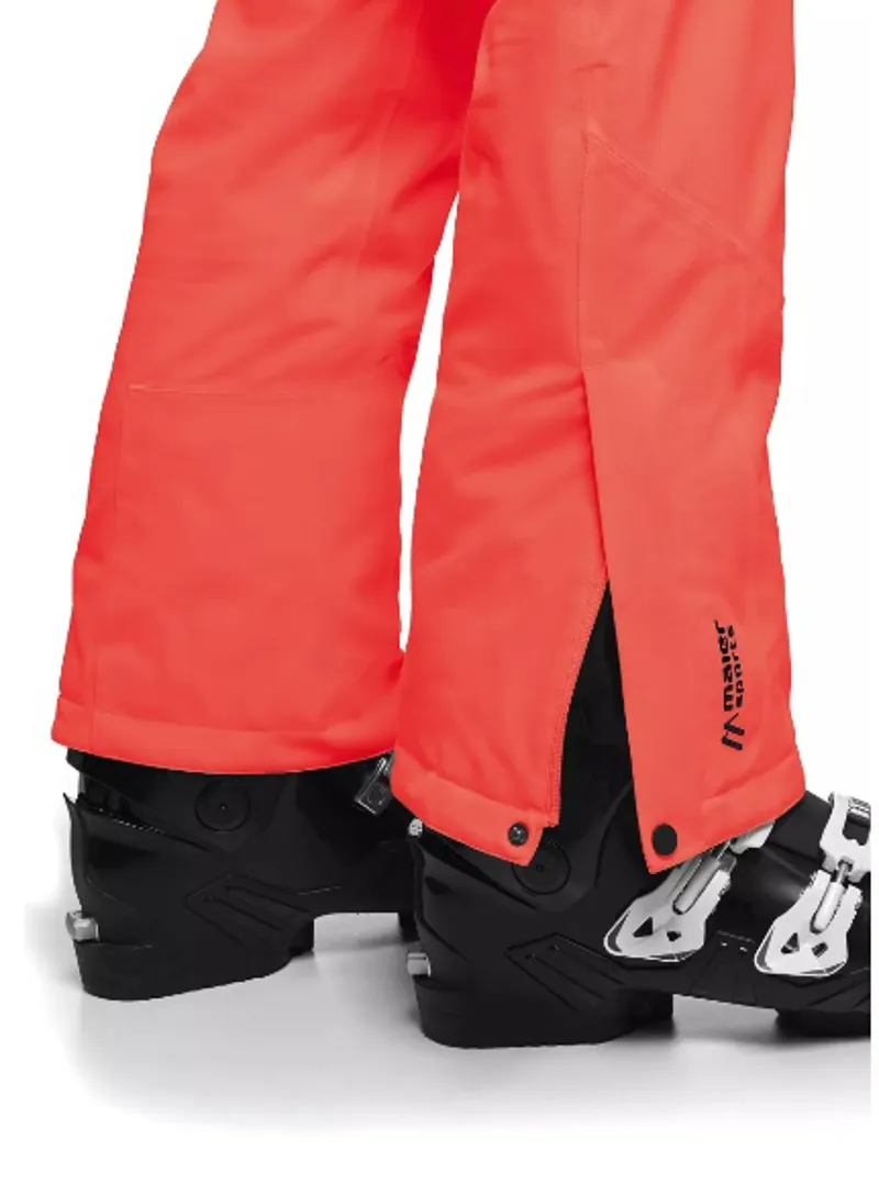 2021 Maier Coral Ladies Ski Pants Fiery Coral Pink-3